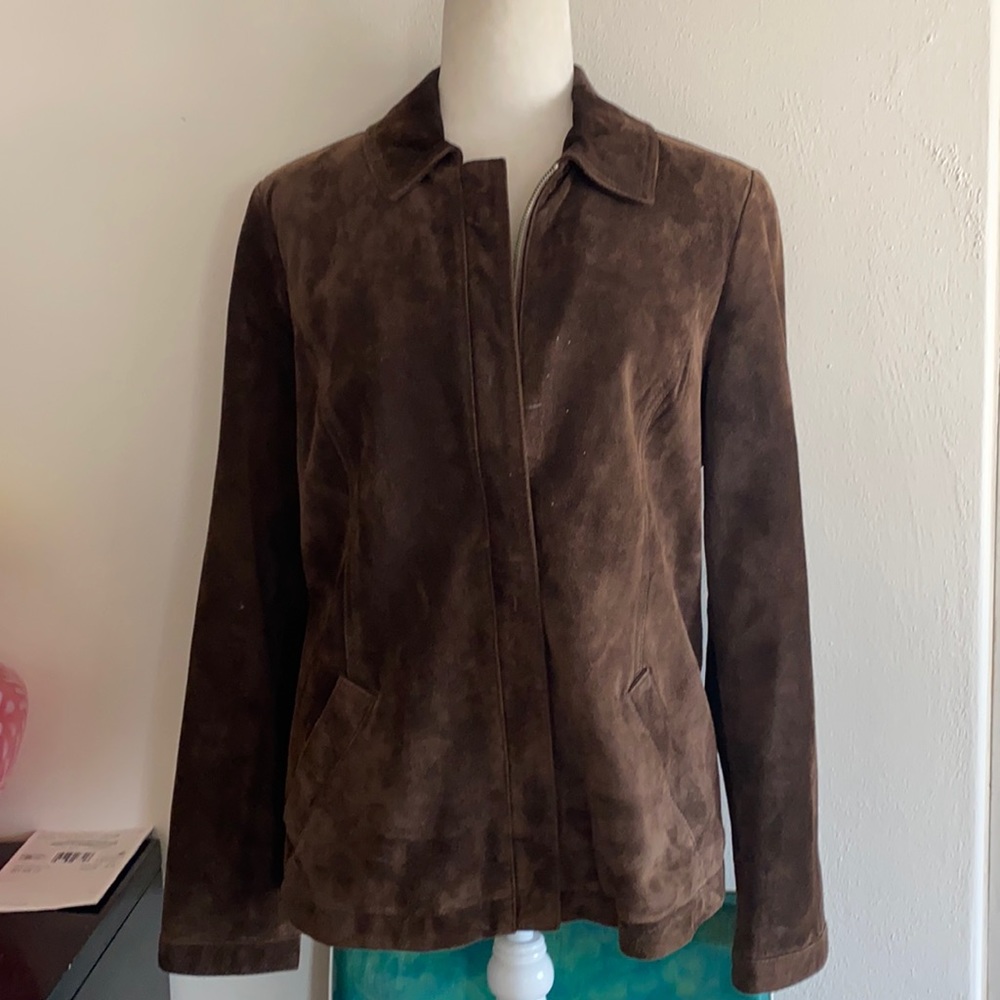 Eddie Bauer Brown Suede Jacket